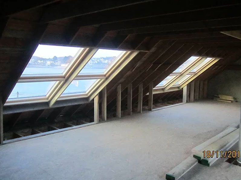 pose de velux vue sur mer